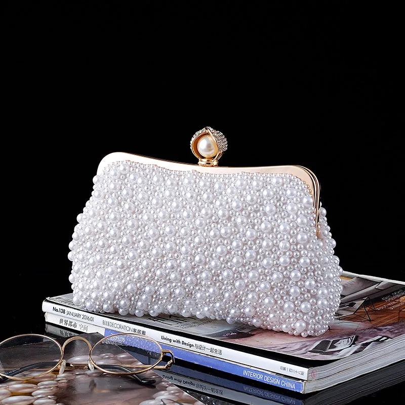 Pearl banquet bag dress bag crossbody small bag clutch handbag women's bag sold by ChicSew product image thumbnail 4