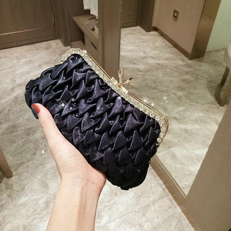 Evening bag banquet clutch bag bride wedding clutch bag bridesmaid bag wedding bag crossbody bag small sold by ChicSew product image thumbnail 2
