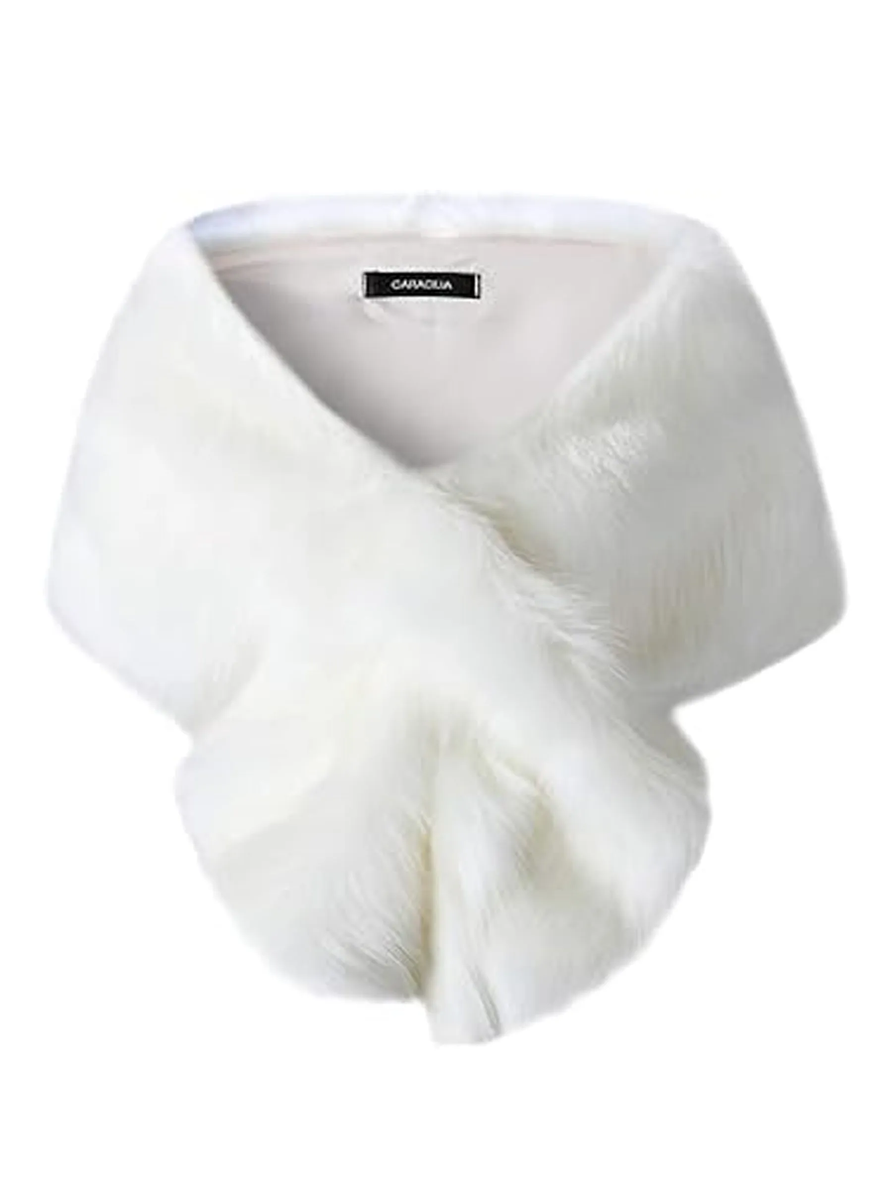 Luxury Faux Fur Coat Jackets Wrap Cape Shawl for Wedding Party sold by ChicSew product image thumbnail 2