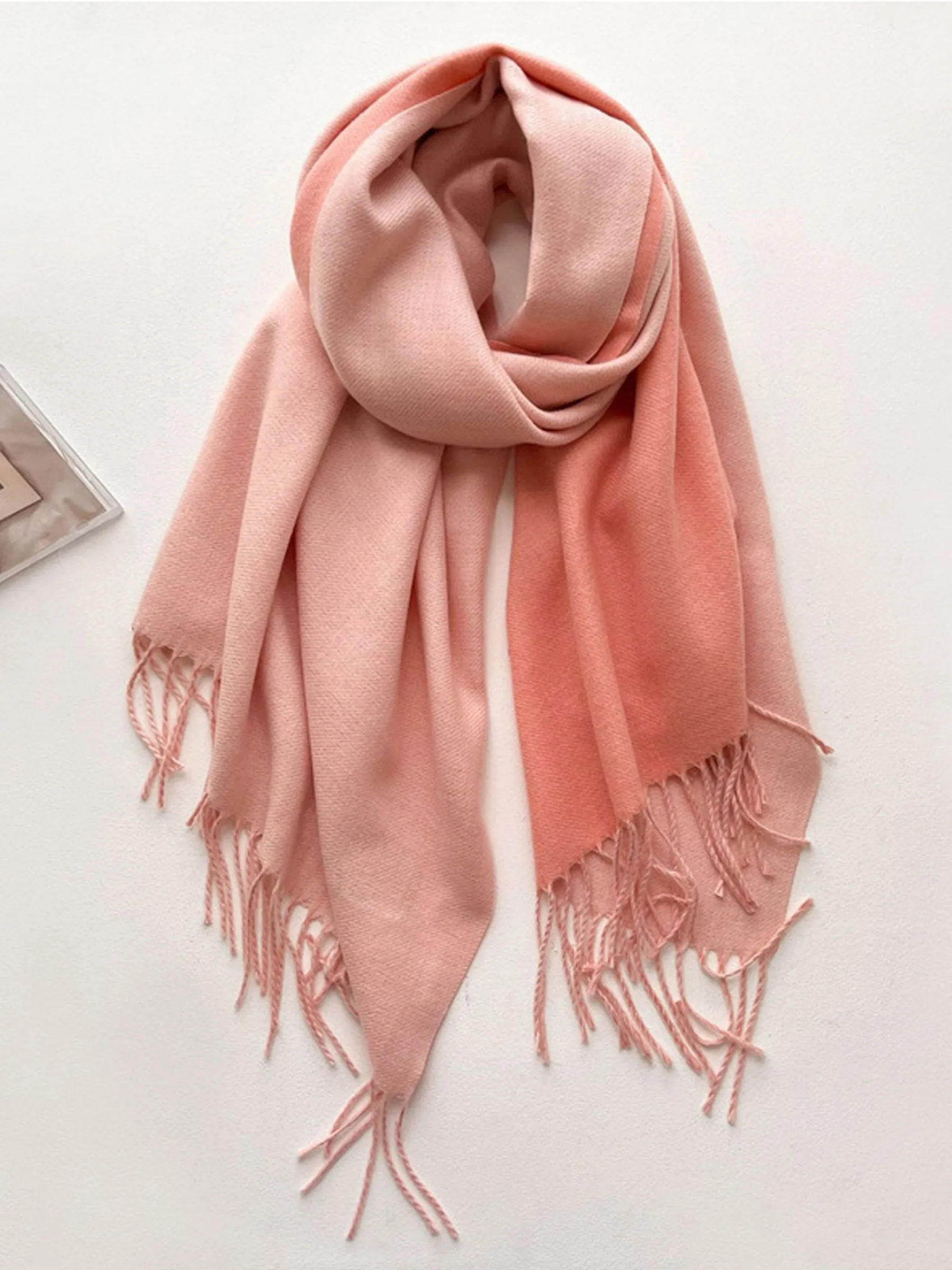 Double Sided Cashmere Scarf Large Pashmina Wedding Shawl sold by ChicSew product image thumbnail 2