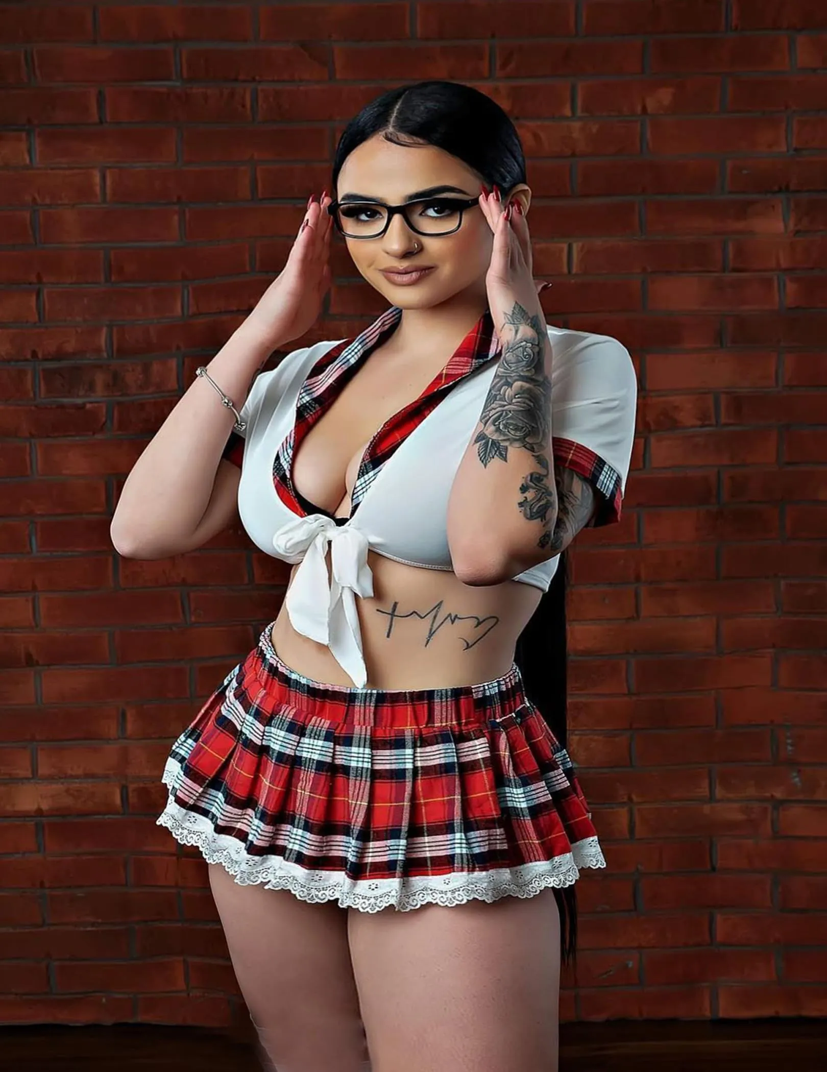 Sexy Halloween Costumes Cosplay Lingerie with Mini Skirt - Plus Size Lingerie Set for Women sold by ChicSew product image thumbnail 4