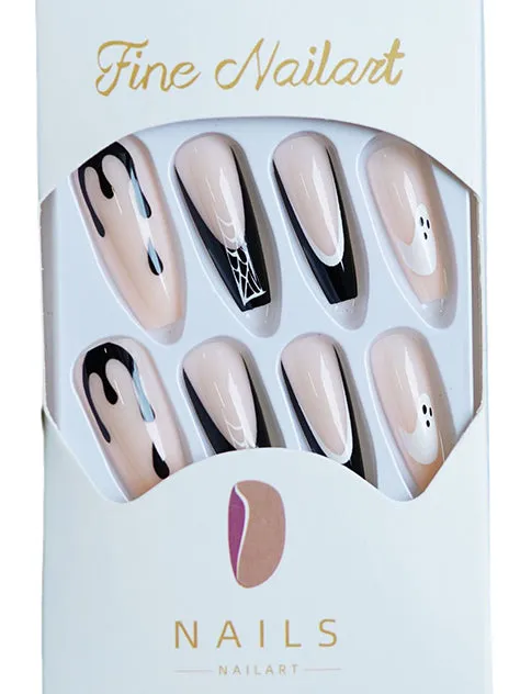 Halloween Press on Nails Fake Nails with Spiders Web Designs sold by ChicSew product image thumbnail 4