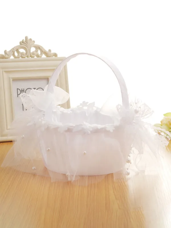Lace Hanging Diamond Wedding Hand Basket Creative Wedding Flower Basket, HL-5641 sold by ChicSew