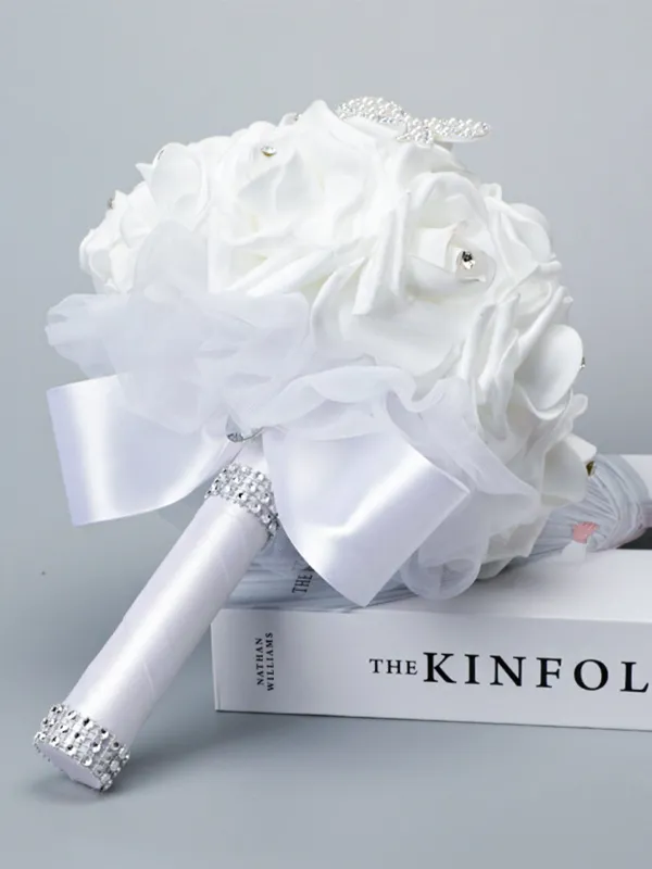 Wedding Flower For The Groom And Bride, Simulated Rose Wedding Bouquet, WF24 sold by ChicSew
