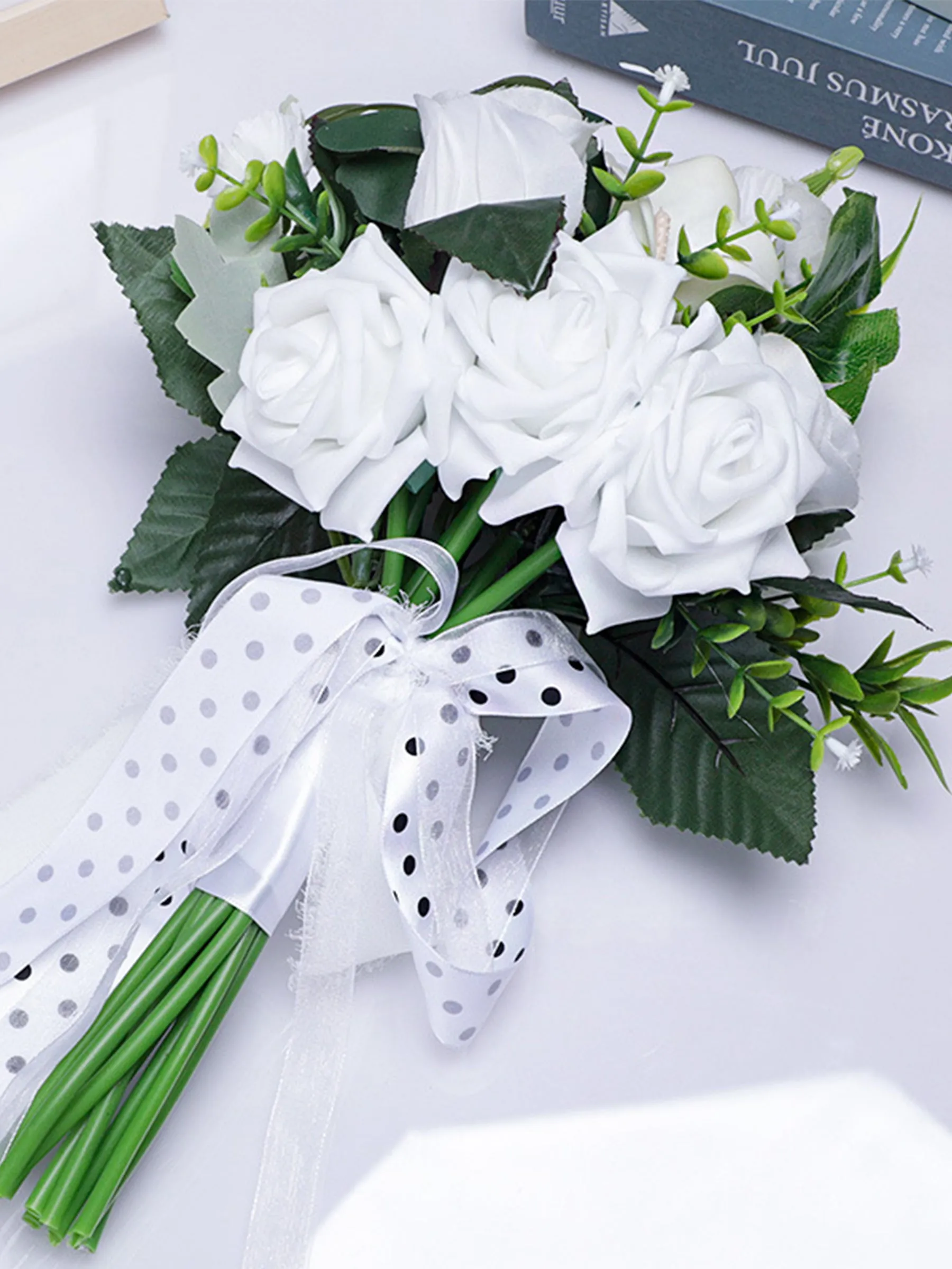 Wedding Flower For The Groom And Bride, Simulated Rose Wedding Bouquet, WF23 sold by ChicSew