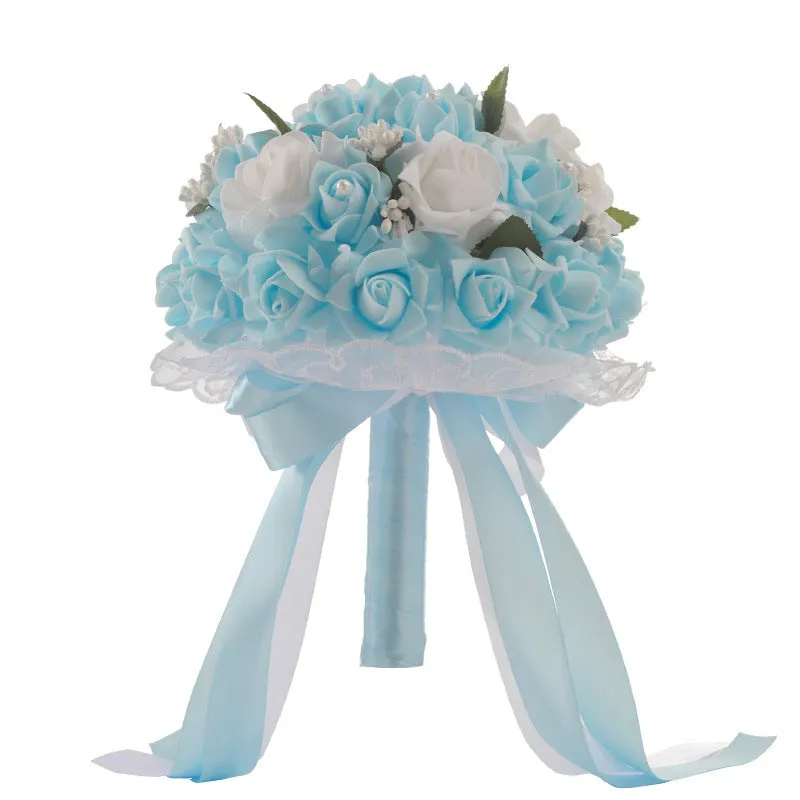 Wedding Flower For The Groom And Bride, Simulated Rose Wedding Bouquet, WF05 sold by ChicSew product image thumbnail 5