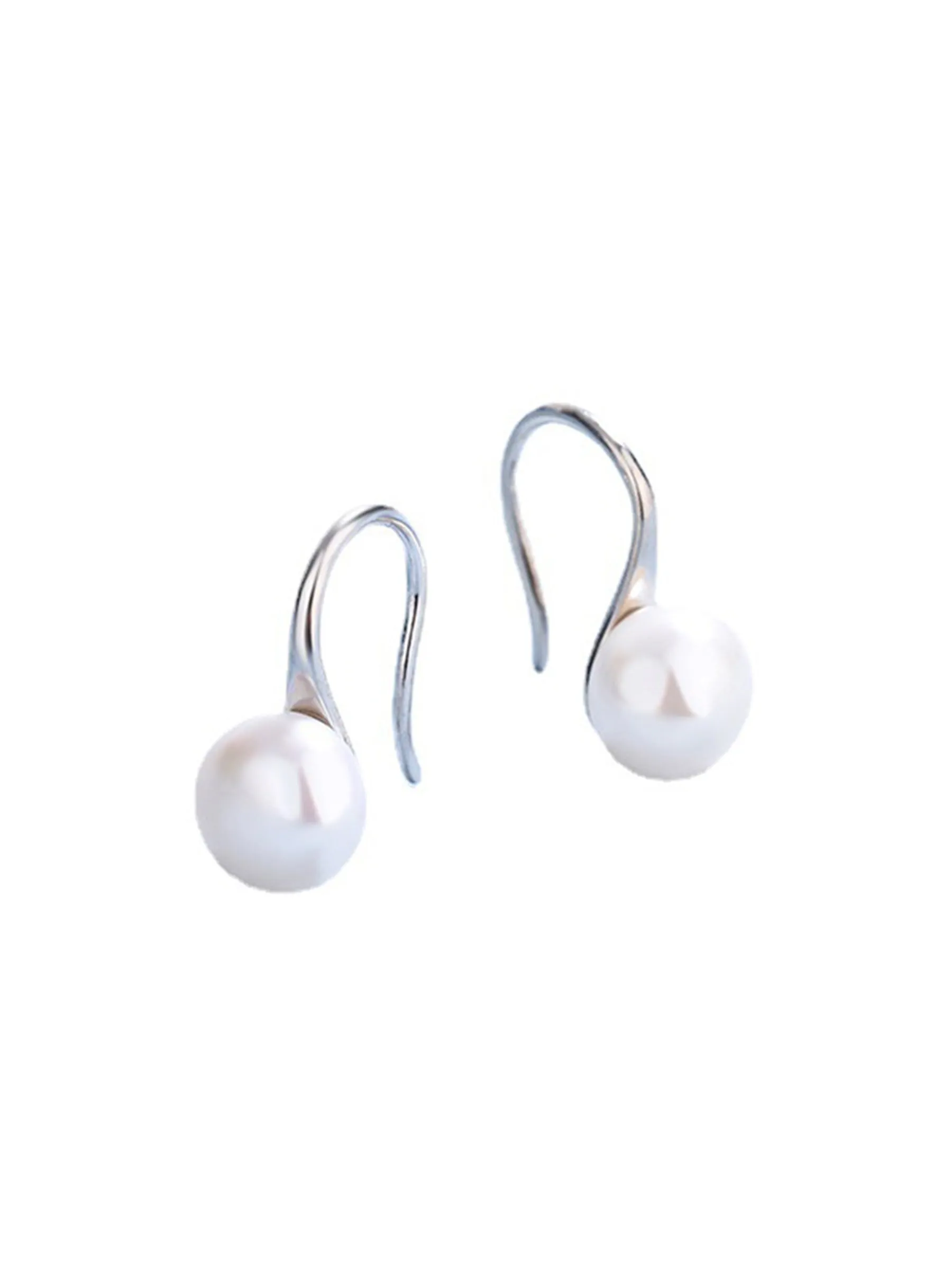 Sterling Silver Freshwater Cultured Pearl Wedding Jewelry Earrings For Women sold by ChicSew product image thumbnail 3