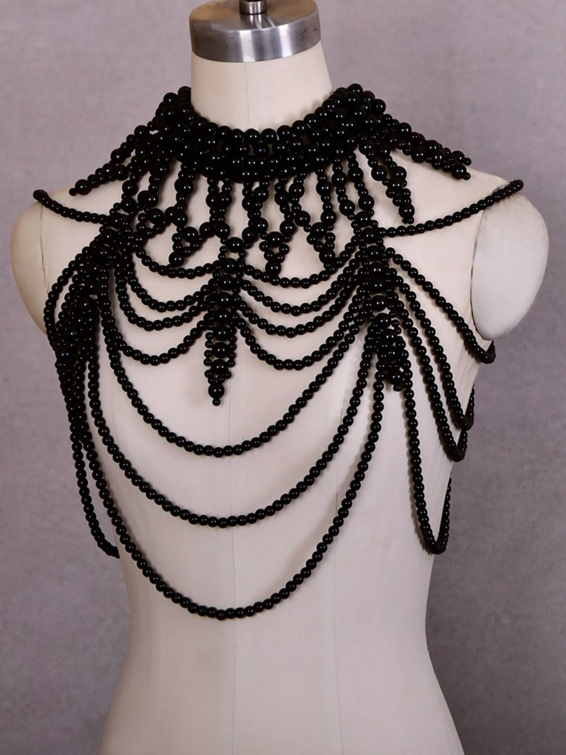 Beautiful Handmade Pearl Shawl Shoulder Chain, VG39 sold by ChicSew product image thumbnail 3