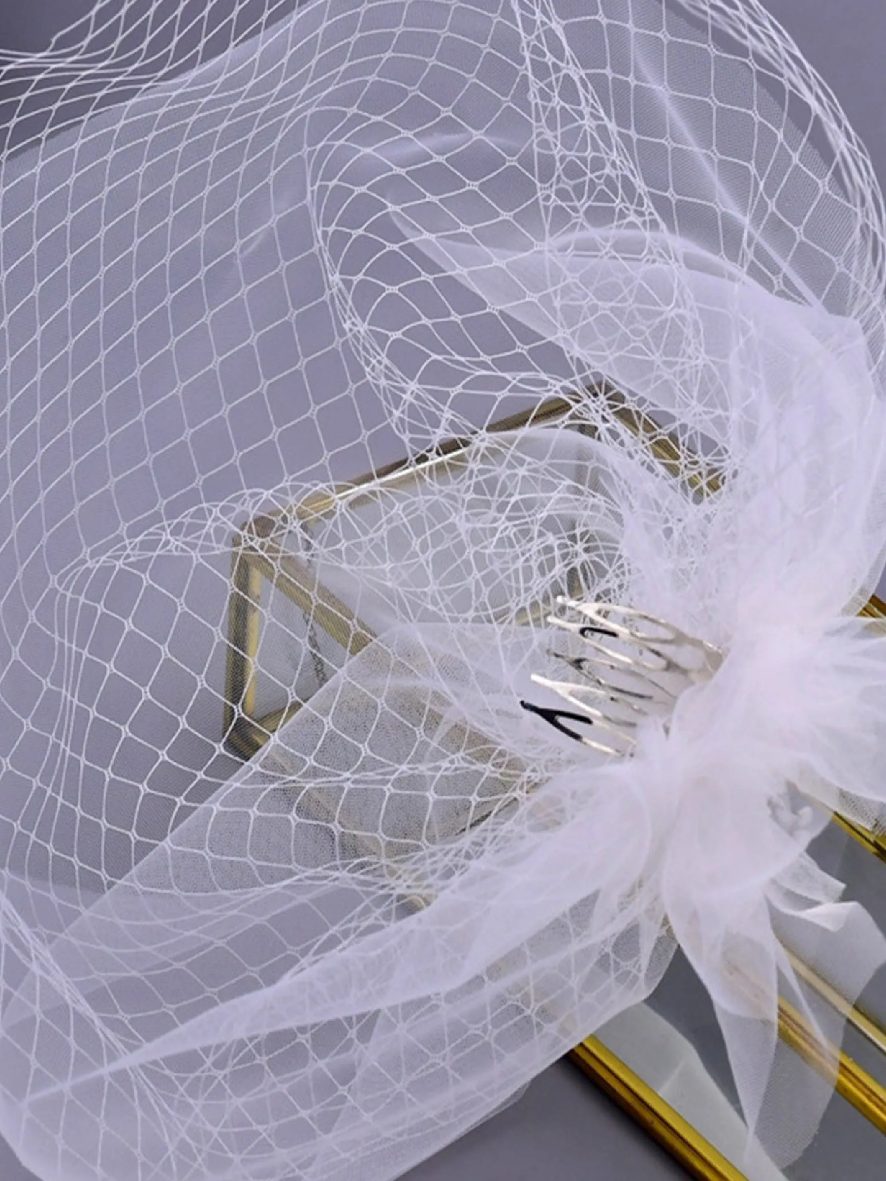 Sexy Double Layer Simplicity Short Bridal Veil, VA14 sold by ChicSew product image thumbnail 4