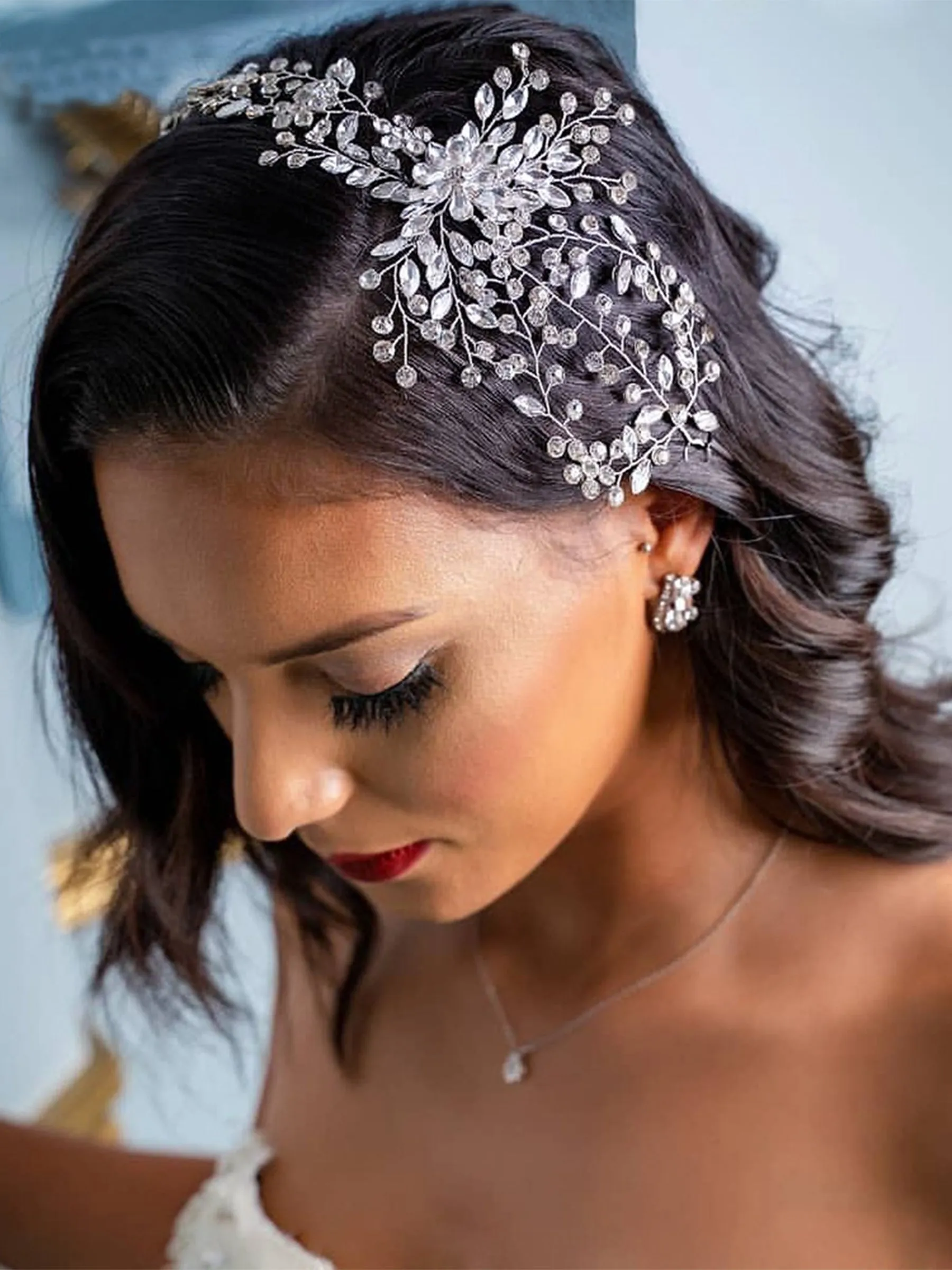 Sparkly Ladies Updo Hair With Rhinestone Headband Hair Accessories for Women, HP242 sold by ChicSew