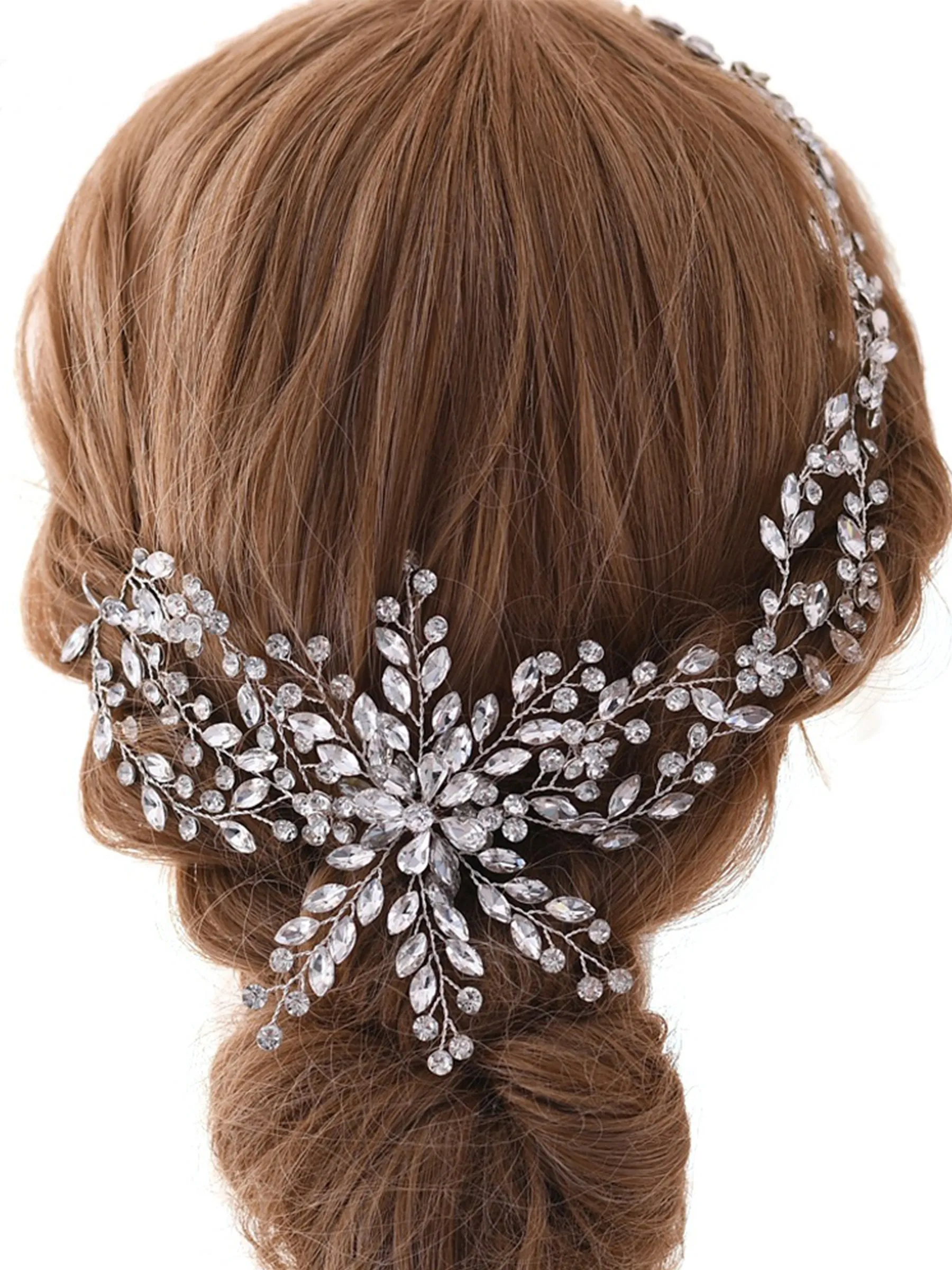 Sparkly Ladies Updo Hair With Rhinestone Headband Hair Accessories for Women, HP242 sold by ChicSew product image thumbnail 3