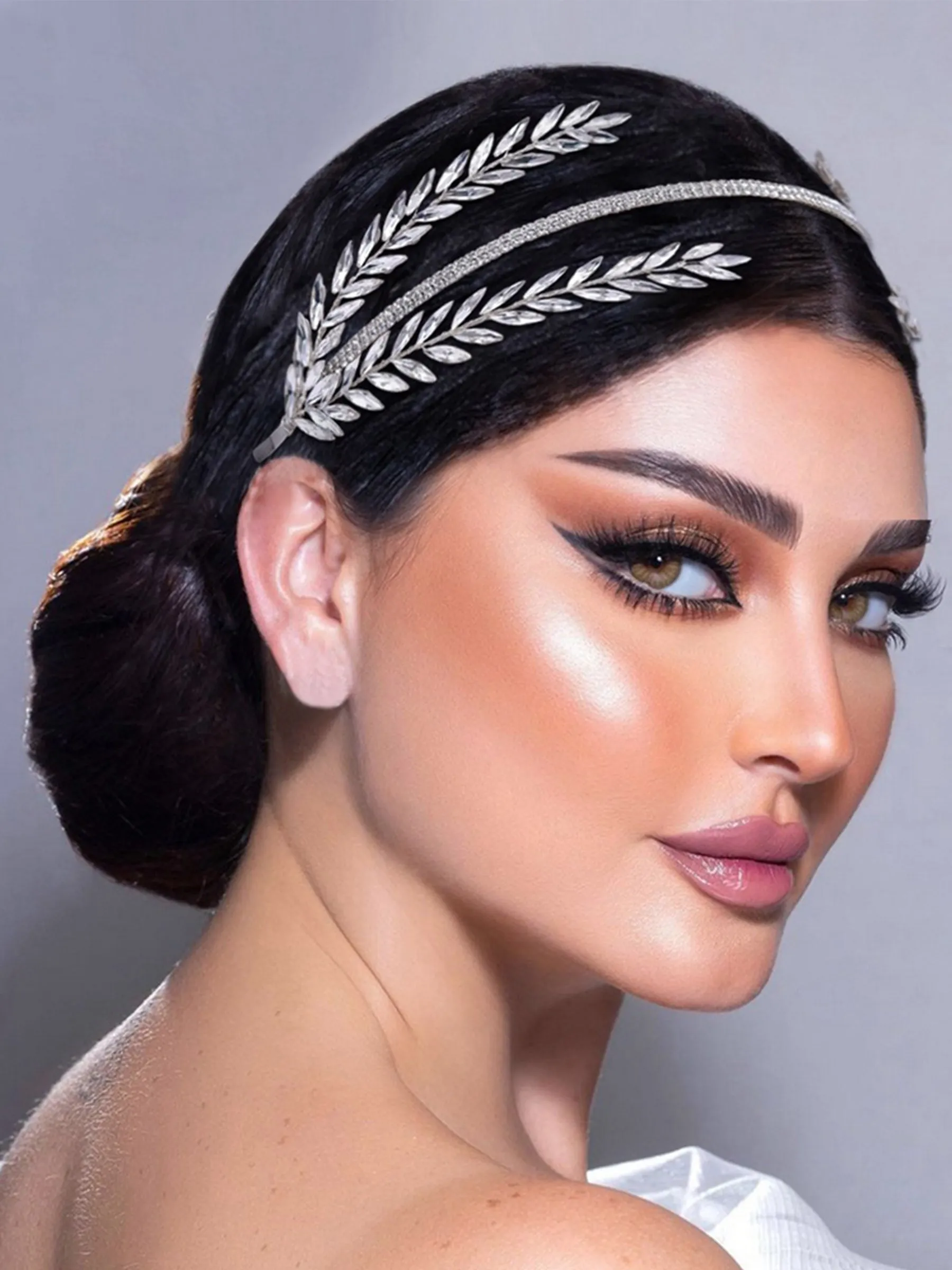 Bridal Headwear Simple Wedding Jewelry Rhinestone Headband Accessories for Women, HP528 sold by ChicSew