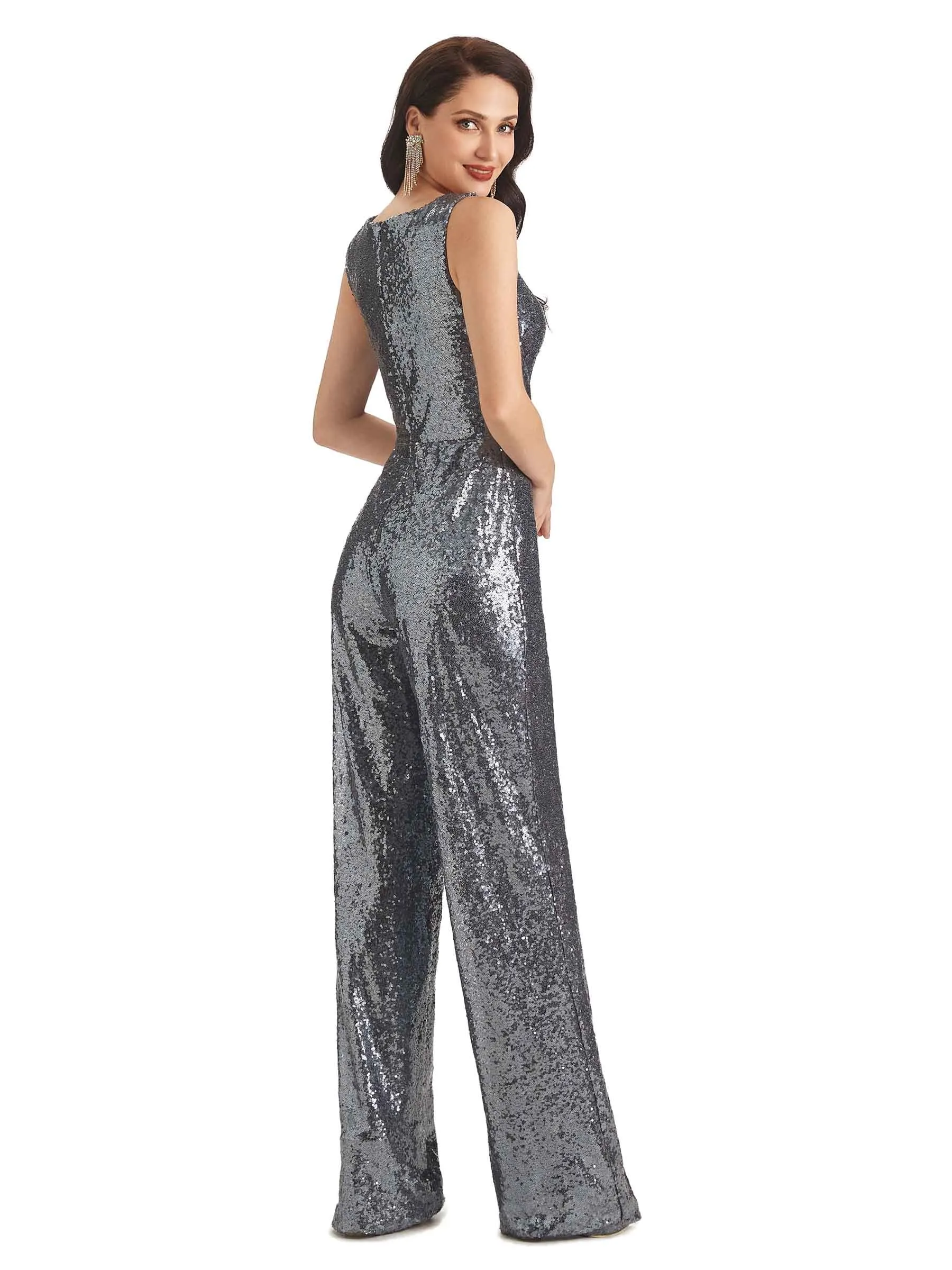 Sparkly Sequin Pant Suit Mother of The Bride sold by ChicSew product image thumbnail 5