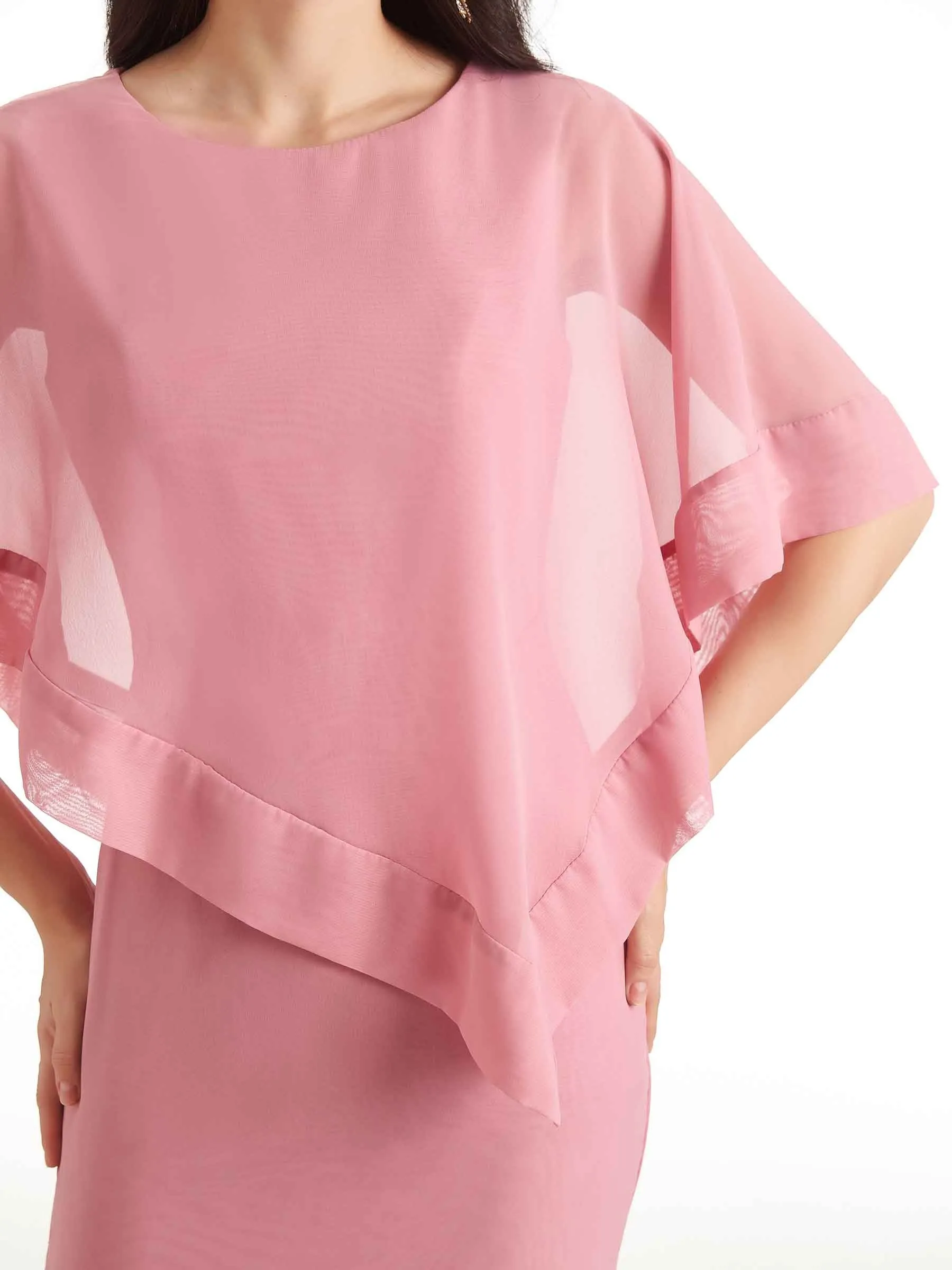 Casual A-Line Chiffon Short Sleeves Short Mother of The Bride Dresses sold by ChicSew product image thumbnail 2