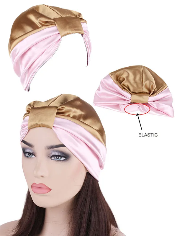 Double Stretch Satin Bandana Hat, Bridal Shower Cap sold by ChicSew