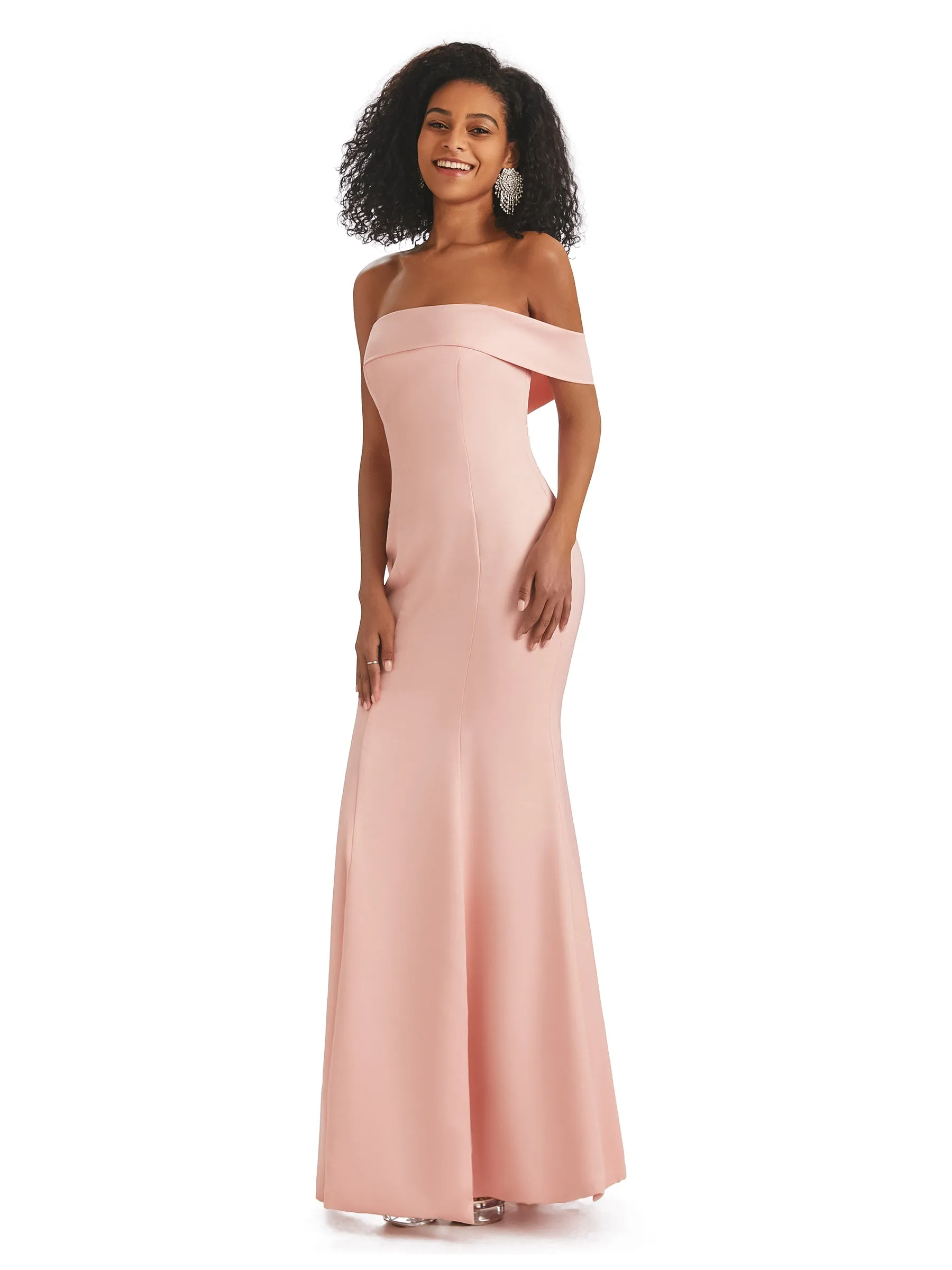 Sexy Satin Unique One Shoulder Side Slit Mermaid Maxi Long Prom Dresses sold by ChicSew product image thumbnail 3