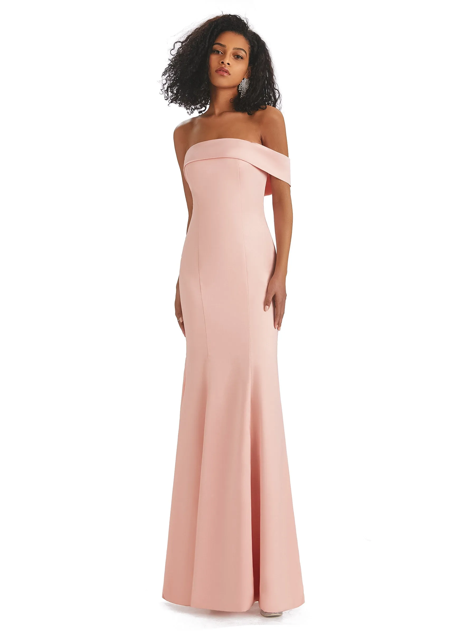 Sexy Satin Unique One Shoulder Side Slit Mermaid Maxi Long Prom Dresses sold by ChicSew