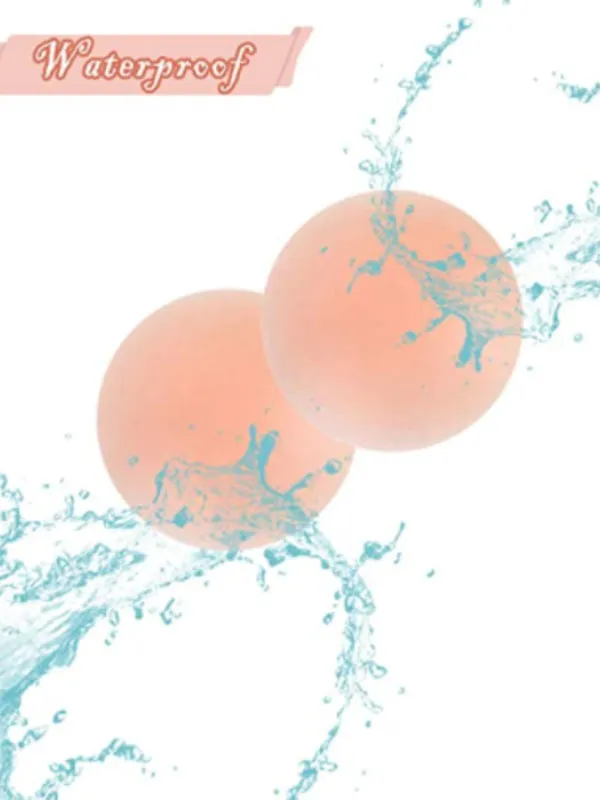 Silicone Nipple Covers - 1 Pair Women's Reusable Adhesive Invisible Pasties Nippleless Covers Round sold by ChicSew