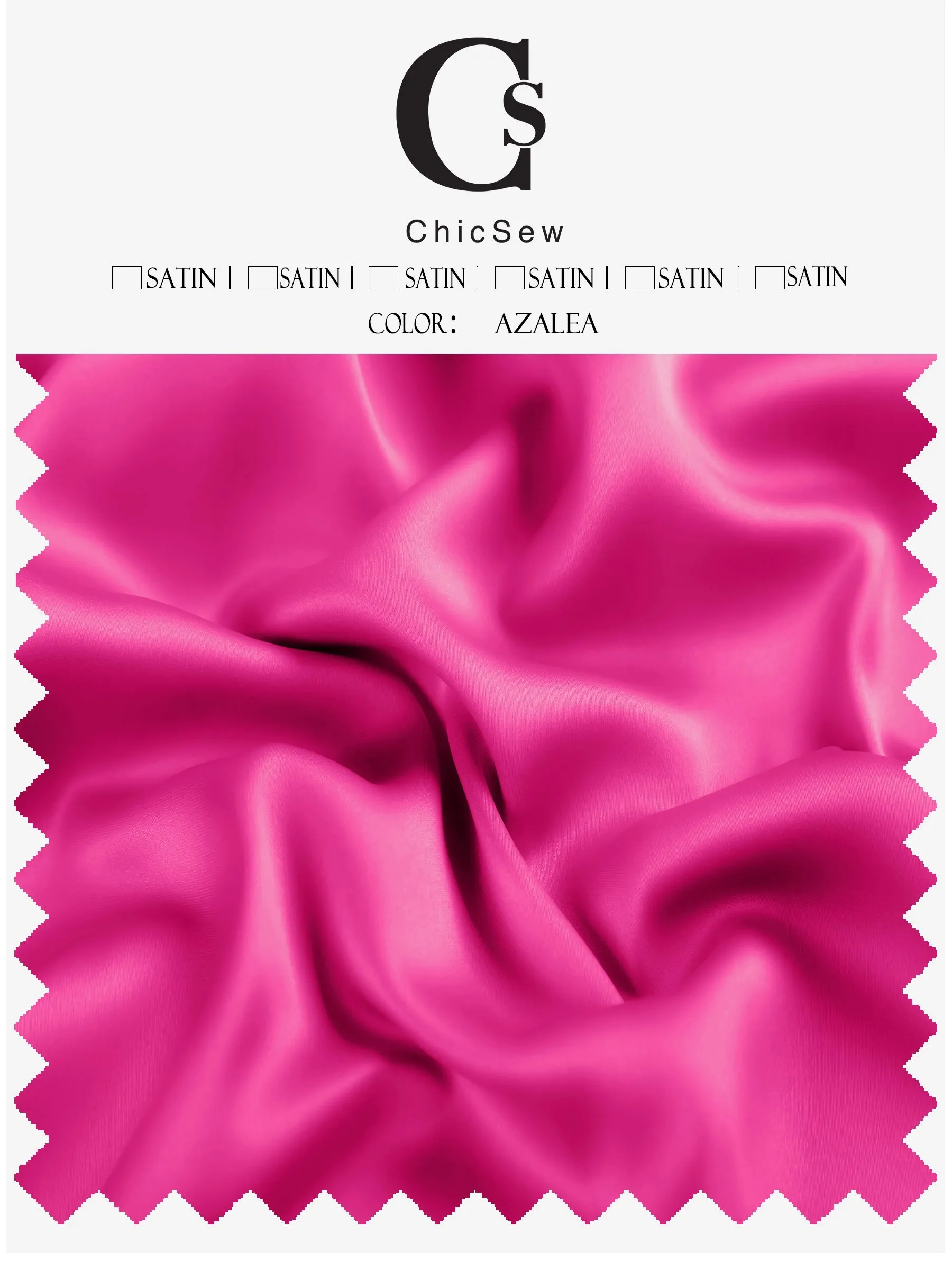 Soft Satin Fabric Swatch sold by ChicSew product image thumbnail 3