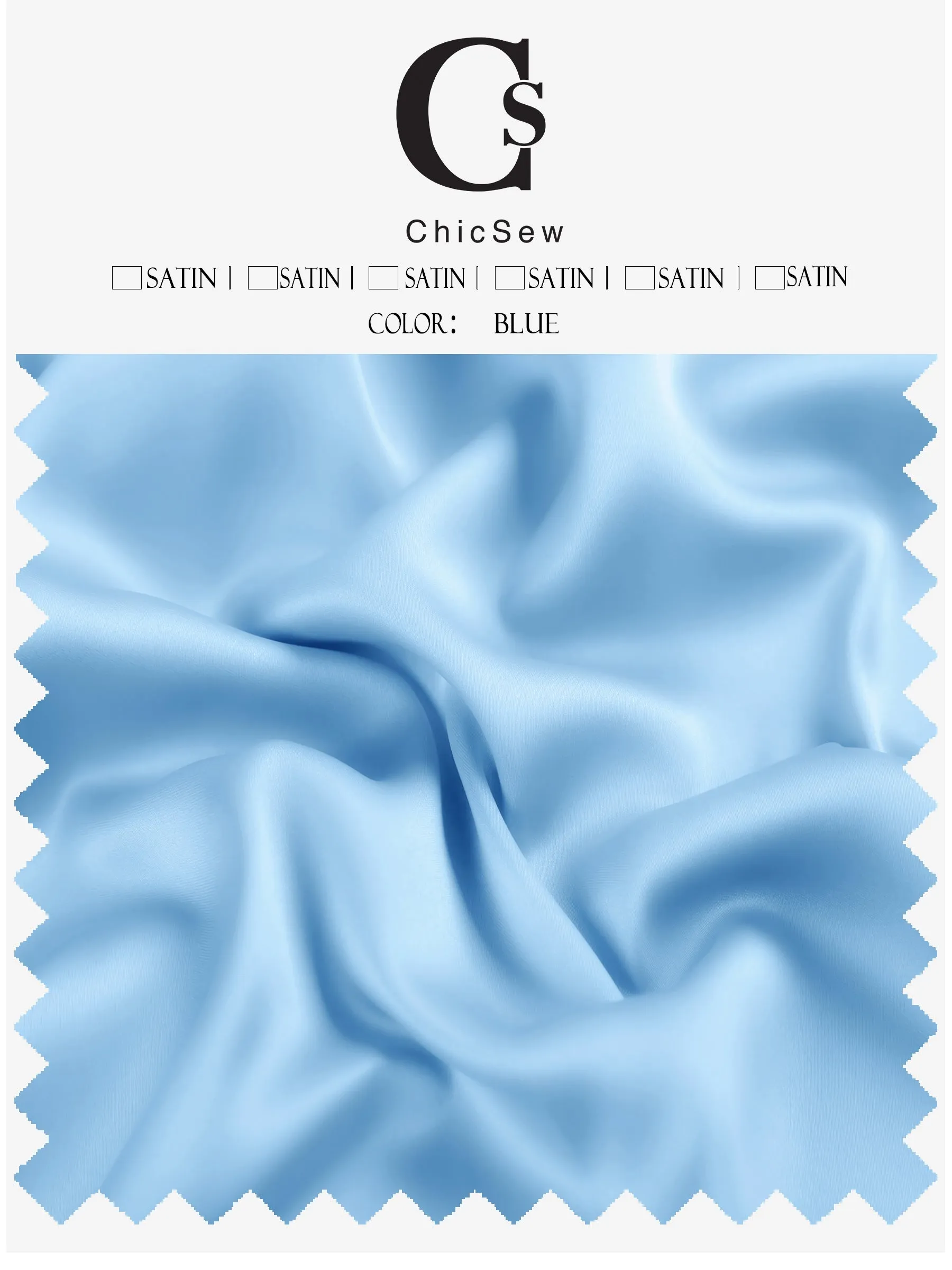 Soft Satin Fabric Swatch sold by ChicSew product image thumbnail 5