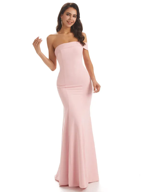 Modern Soft Satin One Shoulder Floor-Length Sexy Mermaid Bridesmaid Dresses sold by ChicSew product image thumbnail 4