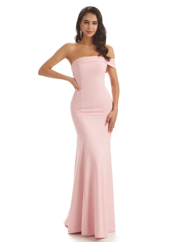 Modern Soft Satin One Shoulder Floor-Length Sexy Mermaid Bridesmaid Dresses sold by ChicSew