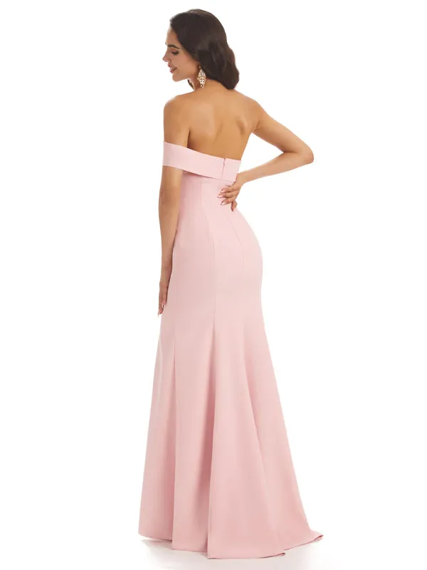 Modern Soft Satin One Shoulder Floor-Length Sexy Mermaid Bridesmaid Dresses sold by ChicSew product image thumbnail 3