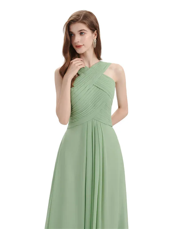 Elegant Unique Chiffon Long Maxi Bridesmaid Dresses Online sold by ChicSew product image thumbnail 2