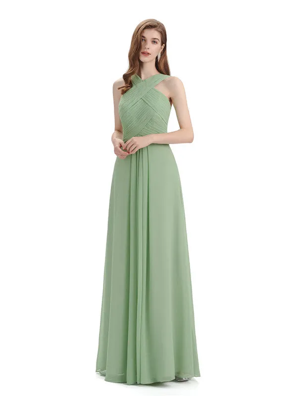 Elegant Unique Chiffon Long Maxi Bridesmaid Dresses Online sold by ChicSew product image thumbnail 5