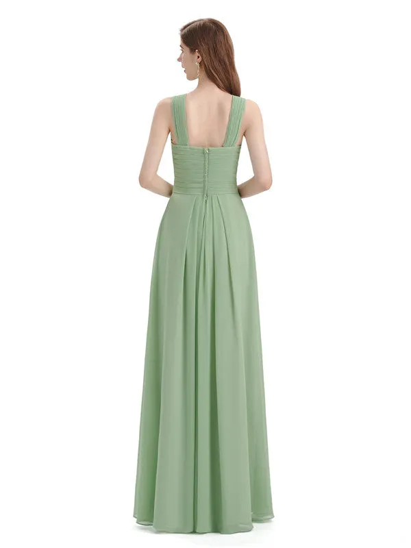 Elegant Unique Chiffon Long Maxi Bridesmaid Dresses Online sold by ChicSew product image thumbnail 4