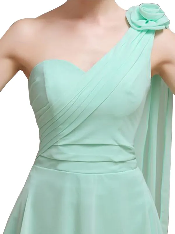 One Shoulder Chiffon Short Bridesmaid Dresses sold by ChicSew product image thumbnail 3