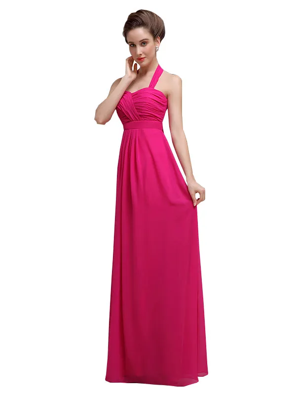 Elegant Sweetheart Halter Long Bridesmaid Dresses sold by ChicSew product image thumbnail 4