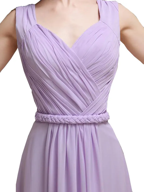 Honest A-line Chiffon Long Bridesmaid Dresses sold by ChicSew product image thumbnail 2