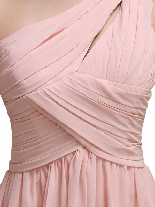 Pretty One-shoulder A-line Knee-Length Bridesmaid Dresses sold by ChicSew product image thumbnail 3