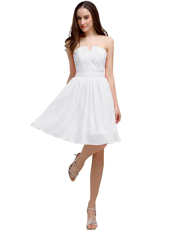 Chiffon Sleeveless A-line Knee-Length Bridesmaid Dresses sold by ChicSew product image thumbnail 4