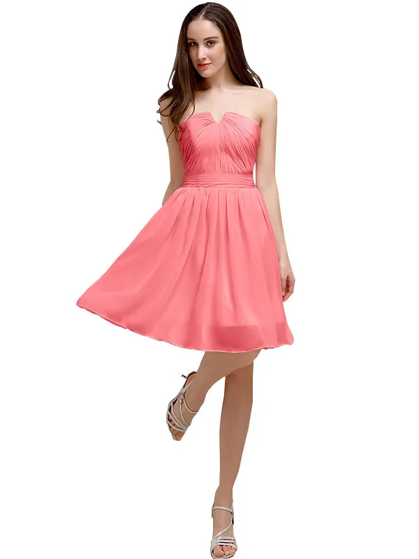 Chiffon Sleeveless A-line Knee-Length Bridesmaid Dresses sold by ChicSew product image thumbnail 5