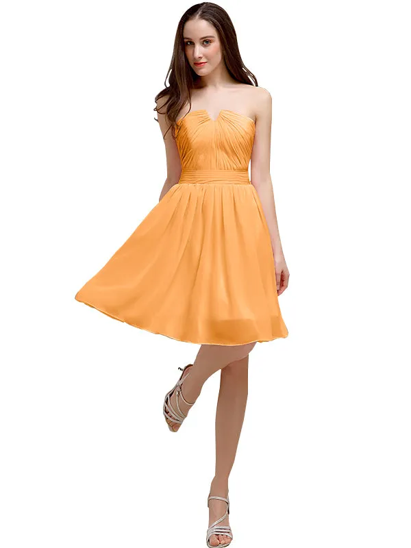 Chiffon Sleeveless A-line Knee-Length Bridesmaid Dresses sold by ChicSew product image thumbnail 2