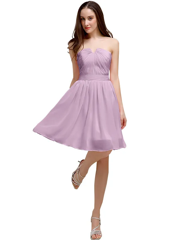 Chiffon Sleeveless A-line Knee-Length Bridesmaid Dresses sold by ChicSew product image thumbnail 3