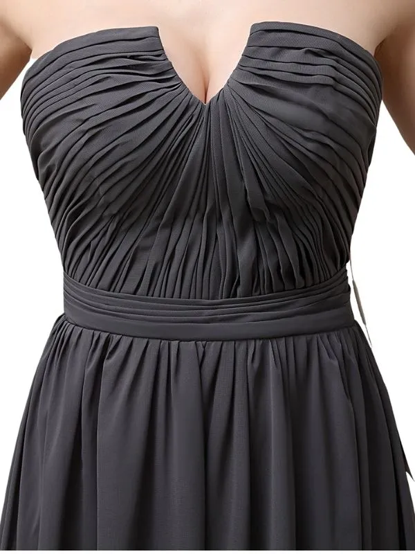 Sweetheart Simple A-line Floor-Length Chiffon Long Bridesmaid Dresses sold by ChicSew product image thumbnail 2