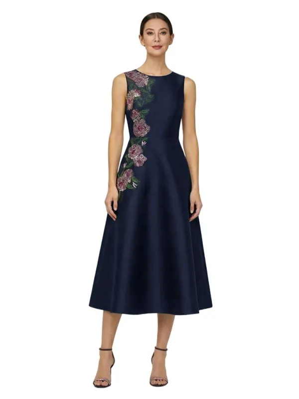 Elegant Jewel Flower Soft Satin A-line Short Mother of the Bride Dresses sold by ChicSew