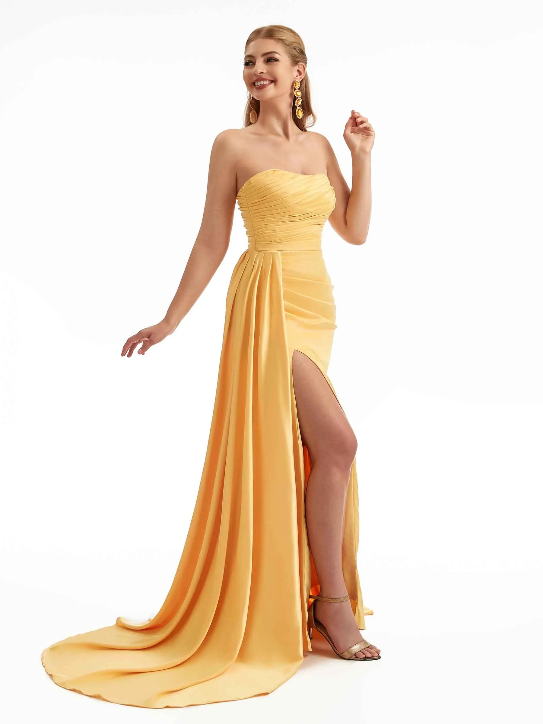 Sweetheart Sexy Summer Satin Mermaid Bridesmaid Dresses sold by ChicSew product image thumbnail 3