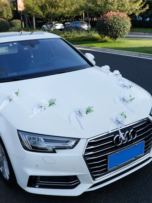 Wedding Car Decoration Flower Mirror Tied Flower, CF2901 sold by ChicSew