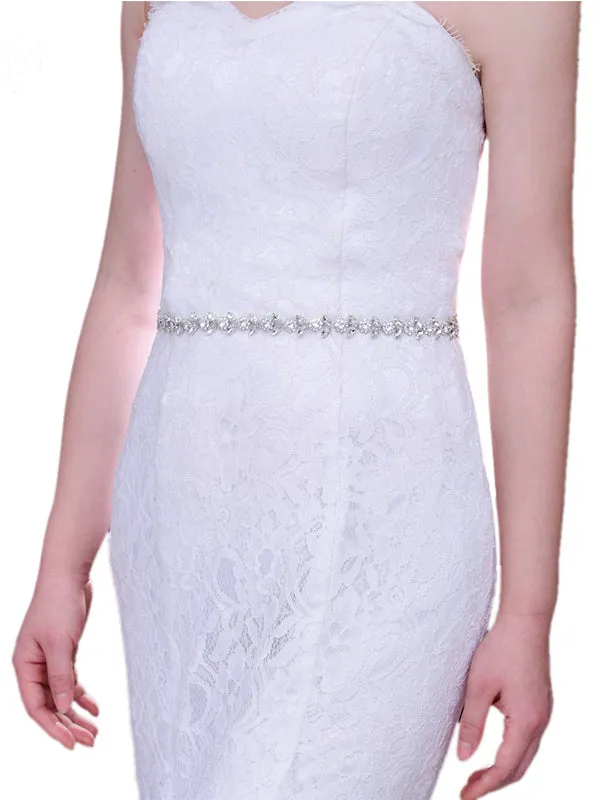 Elegant Sparkly Beaded Thin Brides Sash For Wedding,S440 sold by ChicSew