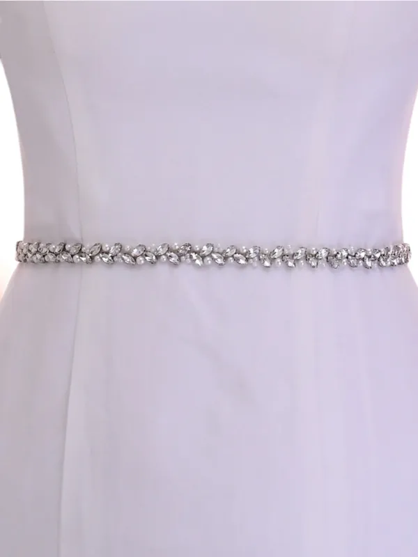 Sparkly Luxury Beaded Thin Brides Sash For Wedding,S383 sold by ChicSew