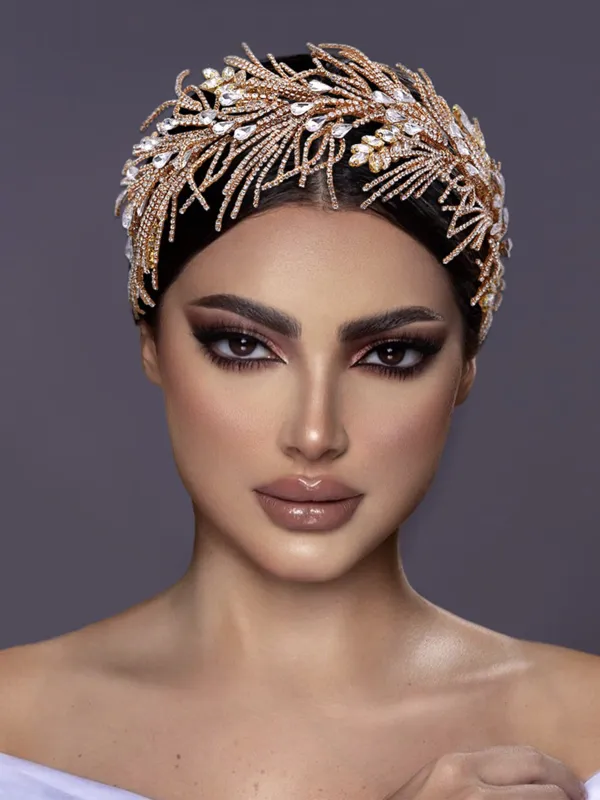 Sparkly Beaded Luxury Rhinestone Tassel Hair Accessories for Women, HP490 sold by ChicSew