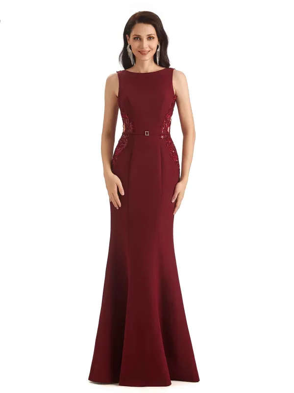 Sexy Mermaid Crepe Sleeveless Long Mother of The Bride Dresses sold by ChicSew