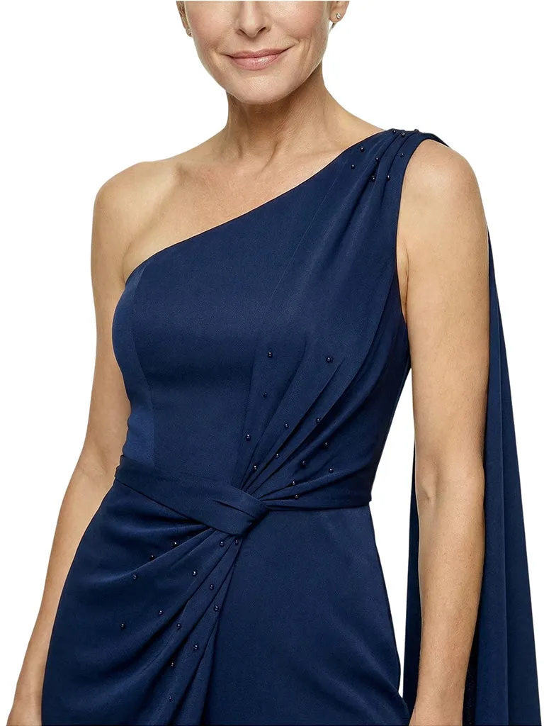 Chic One Shoulder Satin Pantsuits For Mother Of The Bride sold by ChicSew product image thumbnail 2