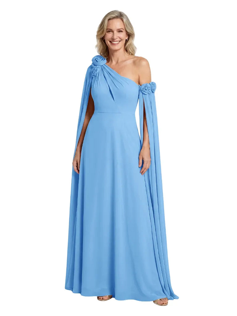 Unique Asymmetrical Long Sleeves Chiffon Mother of the Bride dresses sold by ChicSew product image thumbnail 5