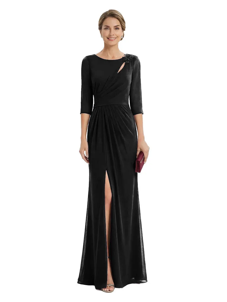Modern Chiffon Long sleeves Mother Of The Bride Gown With Side Slit sold by ChicSew product image thumbnail 4