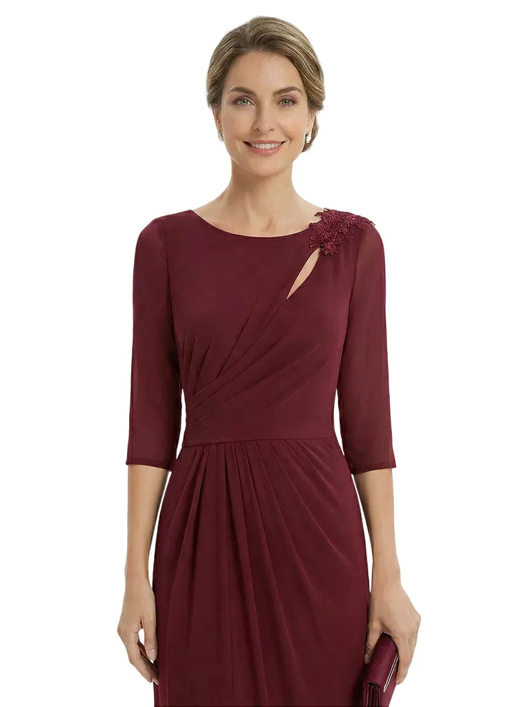 Modern Chiffon Long sleeves Mother Of The Bride Gown With Side Slit sold by ChicSew product image thumbnail 2